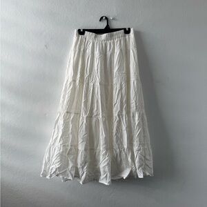 Elegant White Maxi Skirt